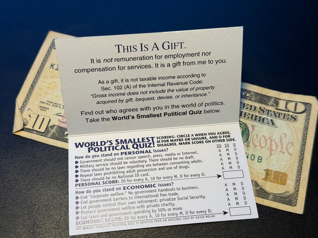 Classic "This is not a TIP" Quiz (tip cards for servers)